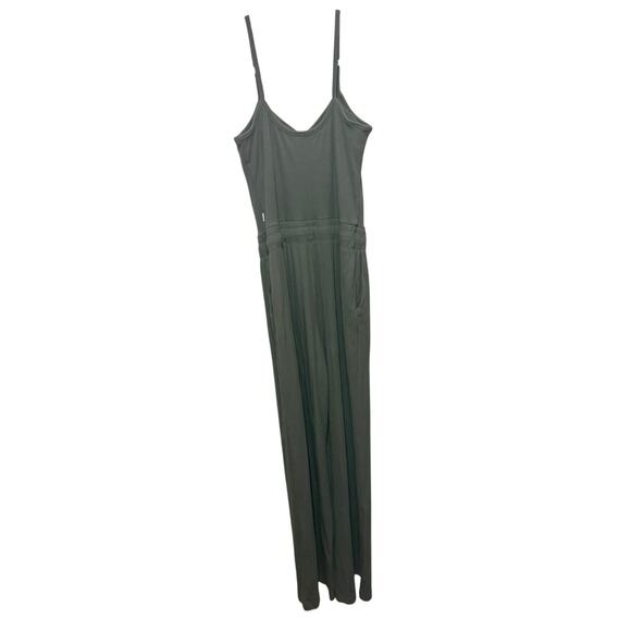 Vuori Pose Henley Jumpsuit in Dark Metal Green Women's Sz. M - Picture 7 of 7